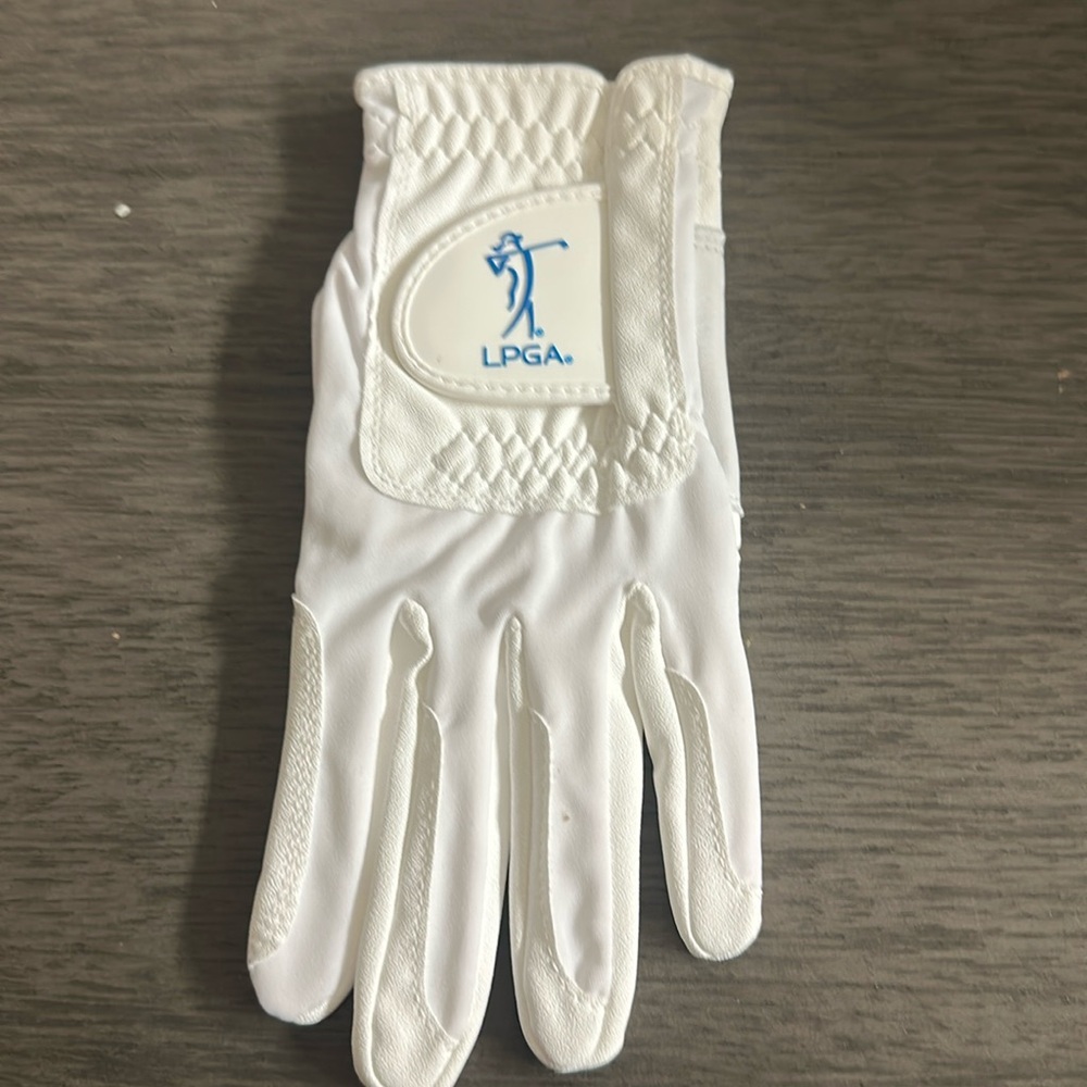 LPGA Women’s Multi-Fit Performance Golf Glove - White left hand